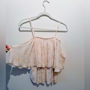 BISHOP+YOUNG cap sleeve cut out top!